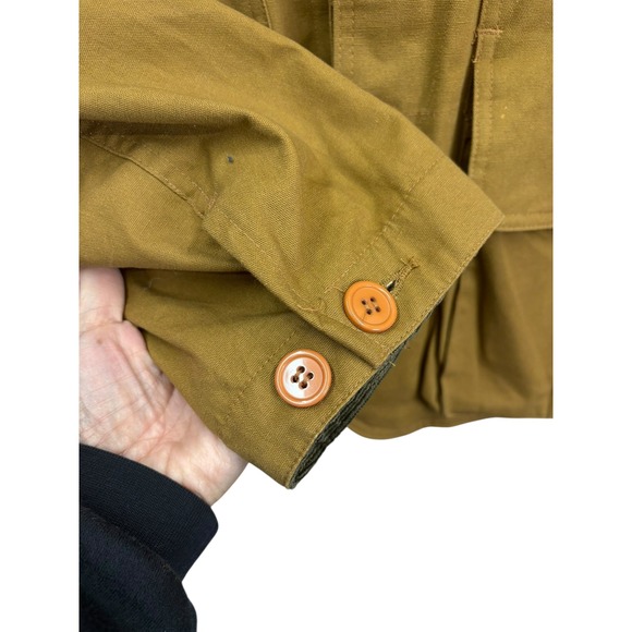 Vintage Master Sportsman Men's Canvas Hunting Field Jacket Corduroy Collar L - Picture 6 of 10